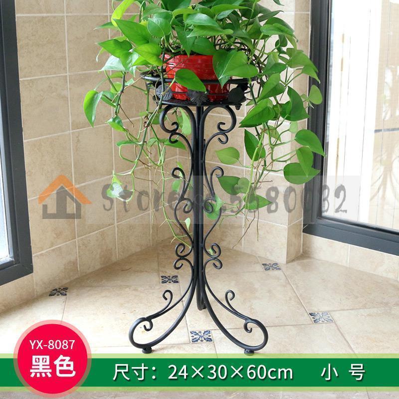 Flower stand flower pot rack single Floor type wrought iron European style indoor living room hanging orchid plant rack: VIP 2