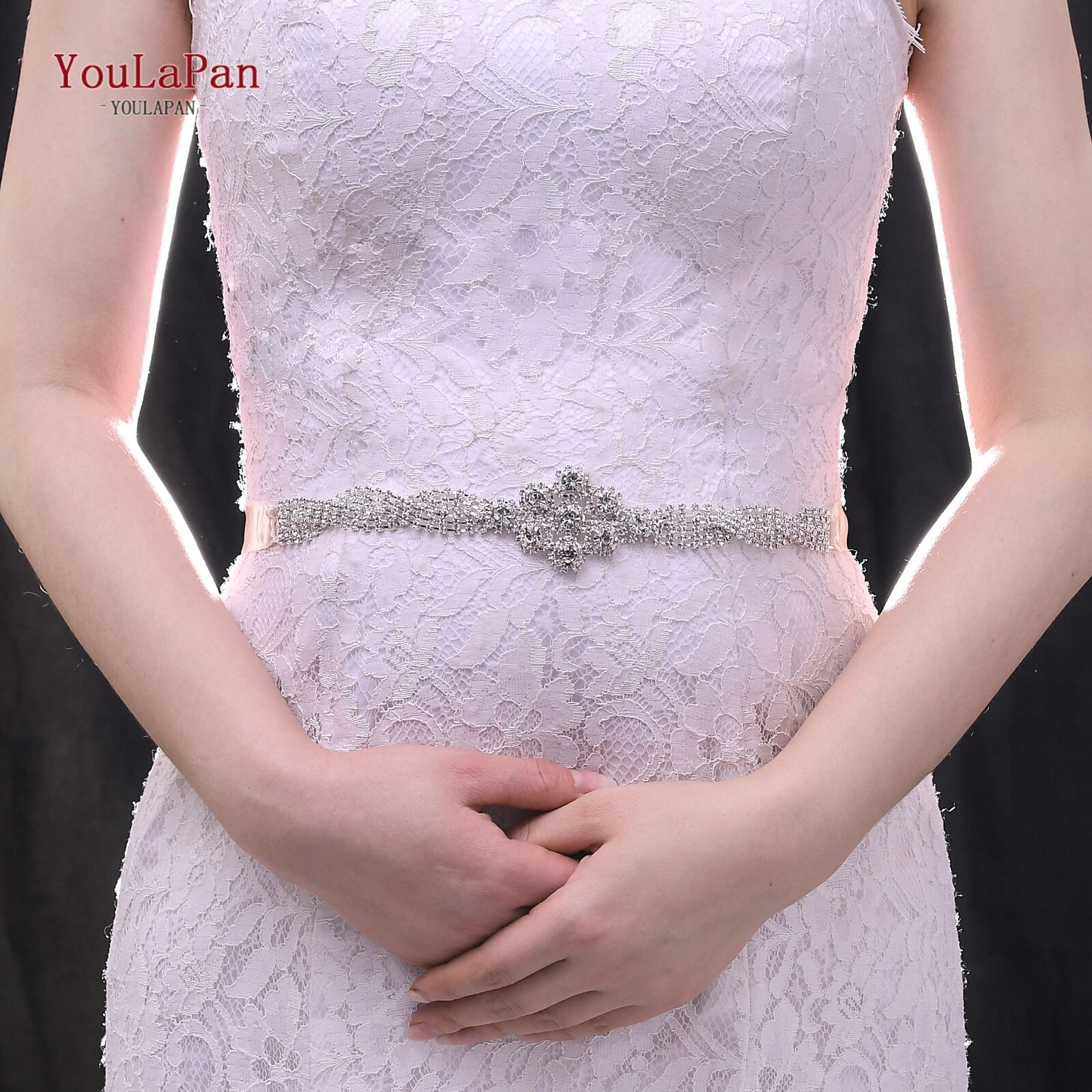YouLaPan S98 Bling Bridal Belt Rhinestone Wedding Belt Dress Belt Luxury Dress Accessories Wedding Dress Accessories