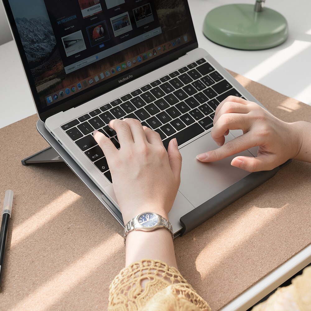 Parblo PR110 Adjustable Tablet Stand with Metal Appearance Suitable for tablet Display iPad and Laptop foldable stand