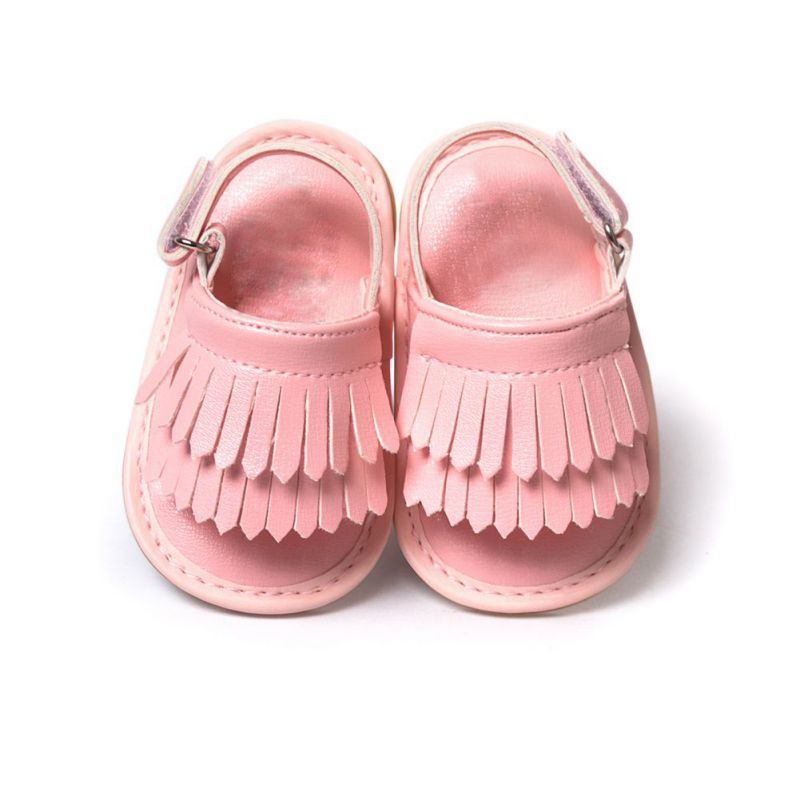 Sandalias informales con flecos de Pu para niña, de verano, de 0 a 18M