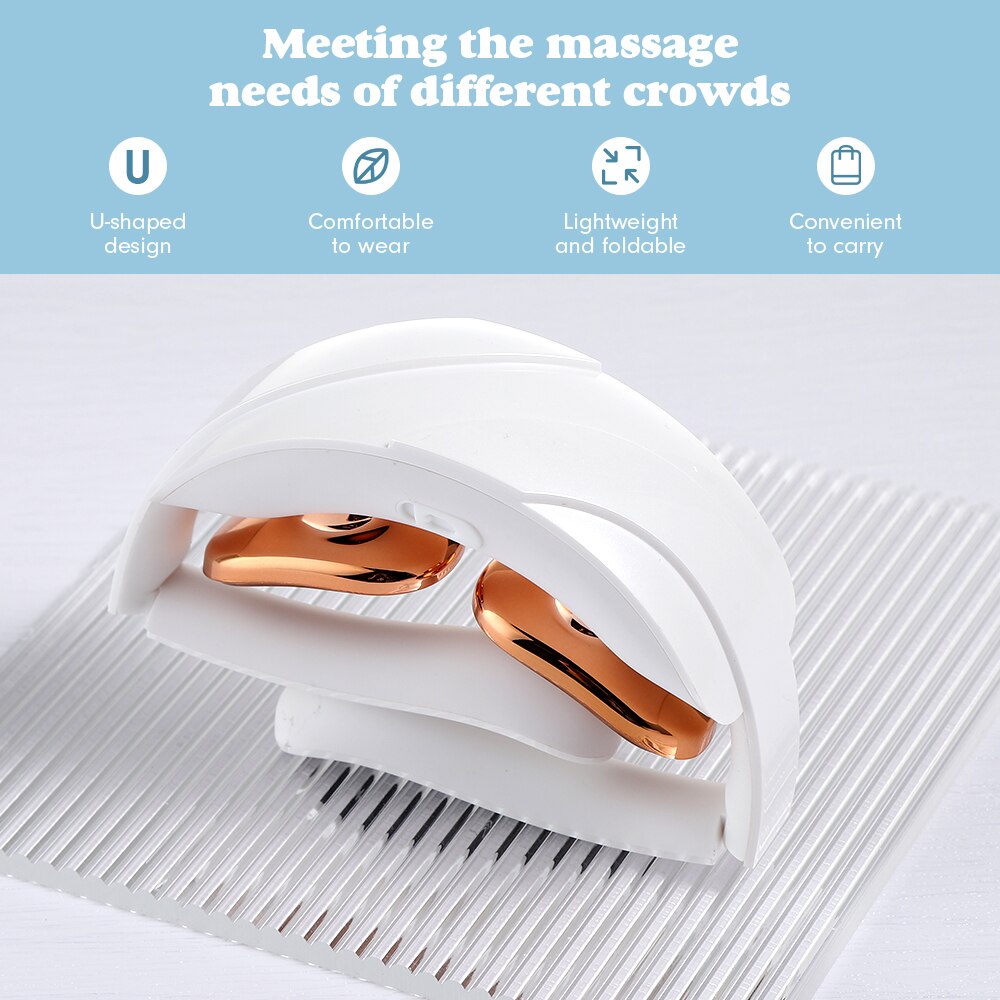 Electric Cervical Vertebra Massager Pulse Physiotherapy Massage Instrument Foldable Neck Protector Intelligent Pain Relief