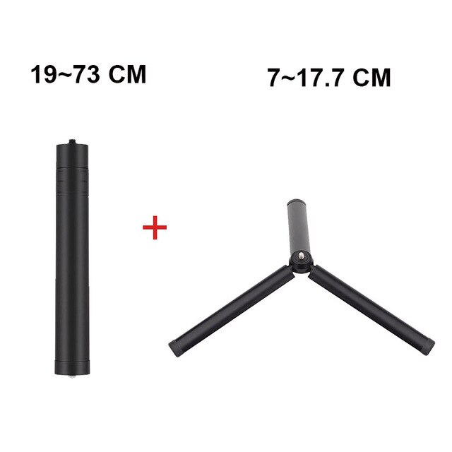 Extension Pole Bar Stick Rod Tripod For DJI OSMO Mobile OM2 3 4 5 Feiyu Vemble Zhiyun Smooth Handheld Gimbal Stabilizer 15-56cm: Set1