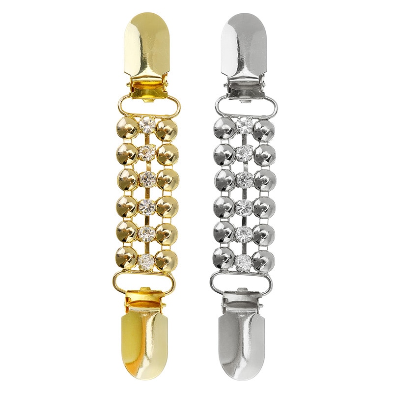 Sjaal Broche Vest Clips Voor Vrouwen Kraag Retro Parel Kristal Eend Clip Gespen Garters Accessoires Sieraden