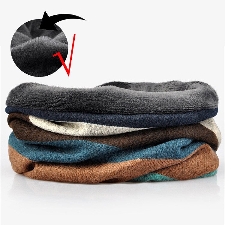 Herfst winter muts voor mannen vrouwen slouchy hoed helm voering katoen sport fietsmuts ademend chemo pet warm thermisch: Groene vacht