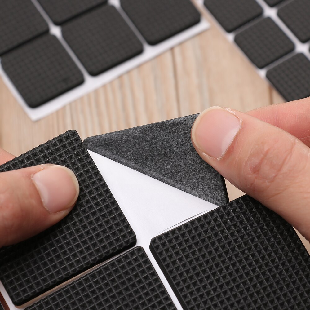 1 vel geometrische vorm zachte verdikking meubelpootbeschermers zelfklevend anti-geluid antislipmat vloerbeschermer stoelbevestigingen