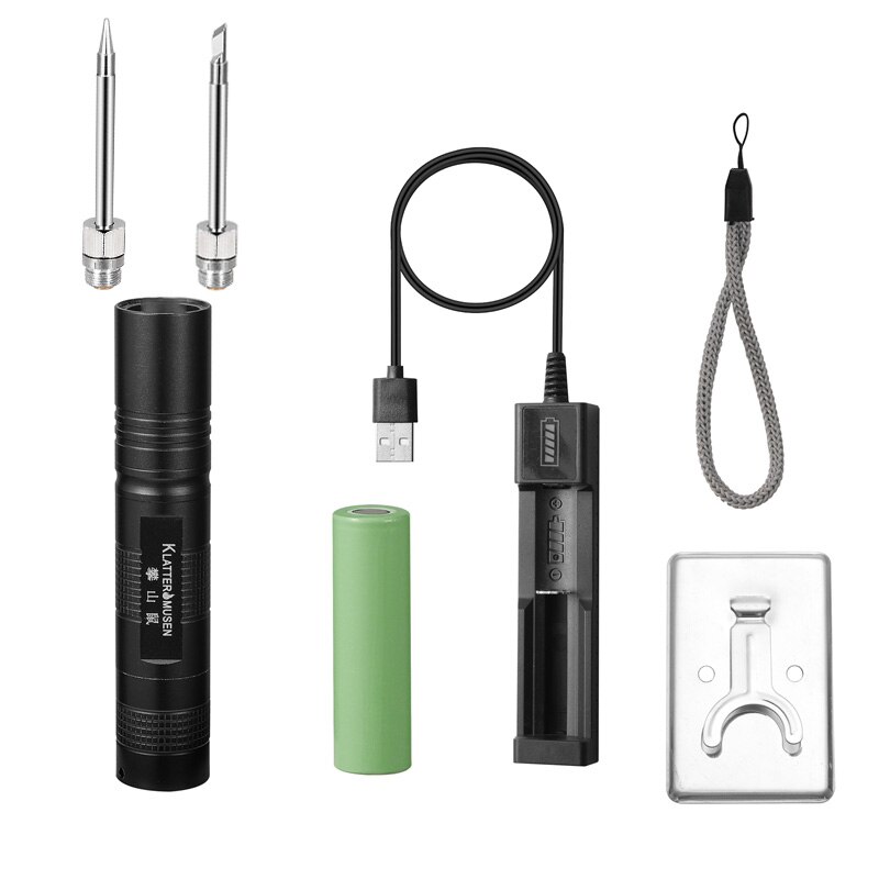 Luminous wireless soldering iron 510 interface soldering iron head usb outdoor portable battery soldering iron 18650 battery: TIP-B-K