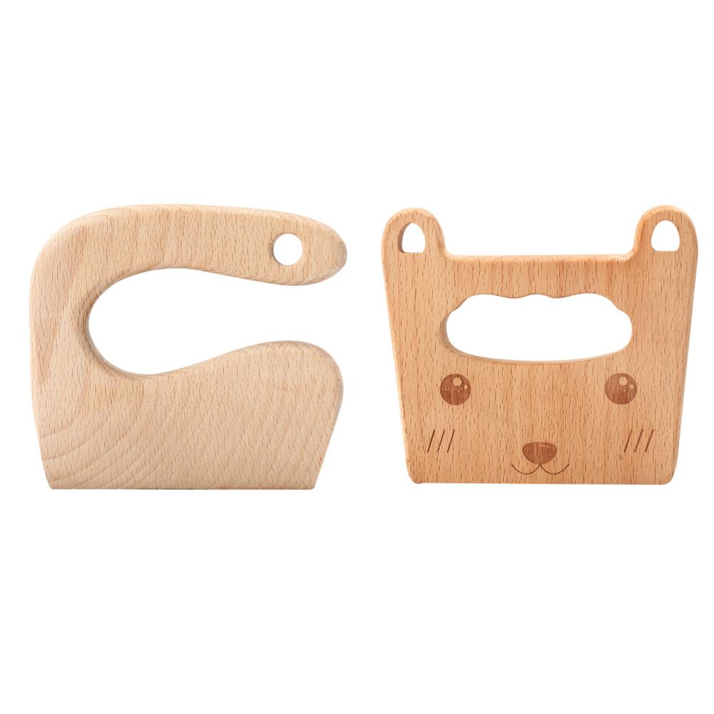 Wooden Kids Knife for Cooking Children's Safe Knives Wooden Kids Knife for Cooking and Cutting Veggies Fruits Kitchen Tool
