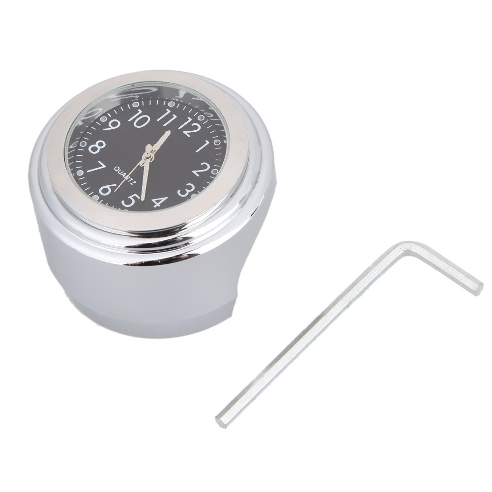 Leuchtende motorrad uhren für motorrad Rolle Motor- atv wasserdichte fahrrad lenker halterung uhr Aluminium fahrrad uhr: Beige
