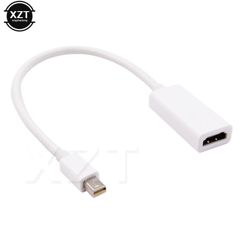 Mini dp til hdmi-kompatibel kabelkonverter mini skærmport han til hdmi-kompatibel adapter til apple mac macbook pro air