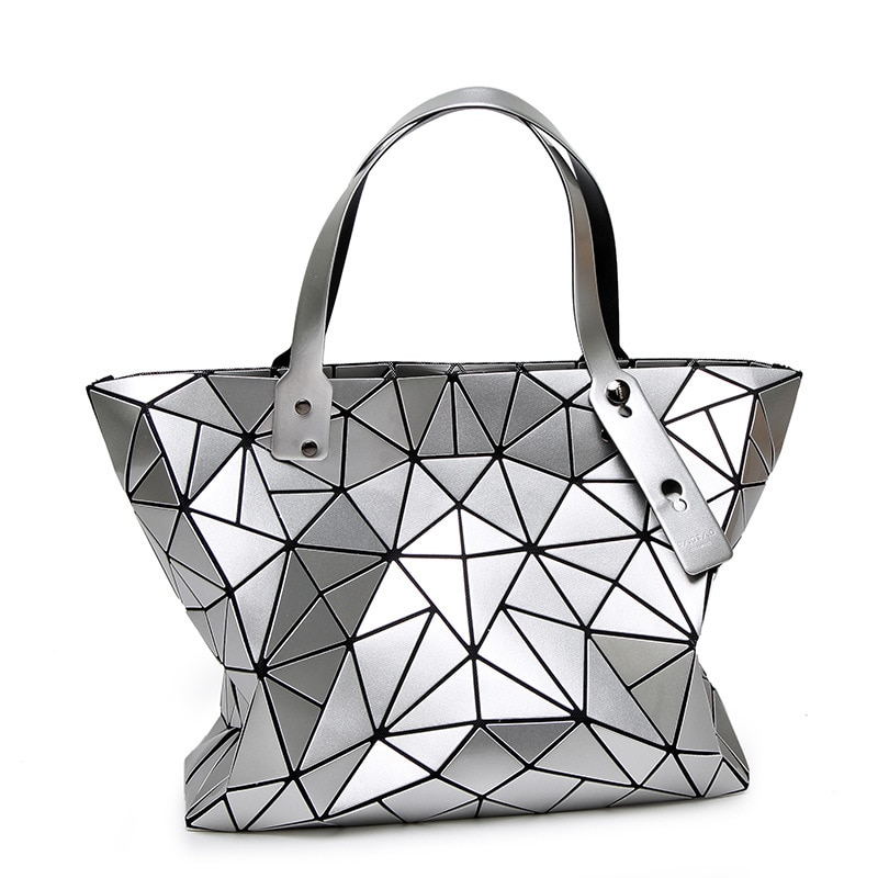 WSYUTUO Handtas Vrouwelijke Gevouwen Dames Geometrische Plaid Tas Mode Casual Tote Vrouwen Handtas Schoudertas