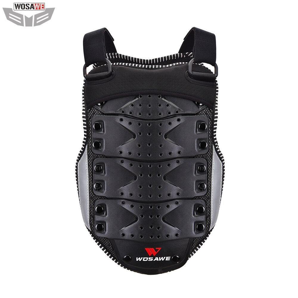 WOSAWE motos armadura para niños equipo de protección de pecho protección de espalda para niños protección de ciclismo esquí protector para andar en monopatín