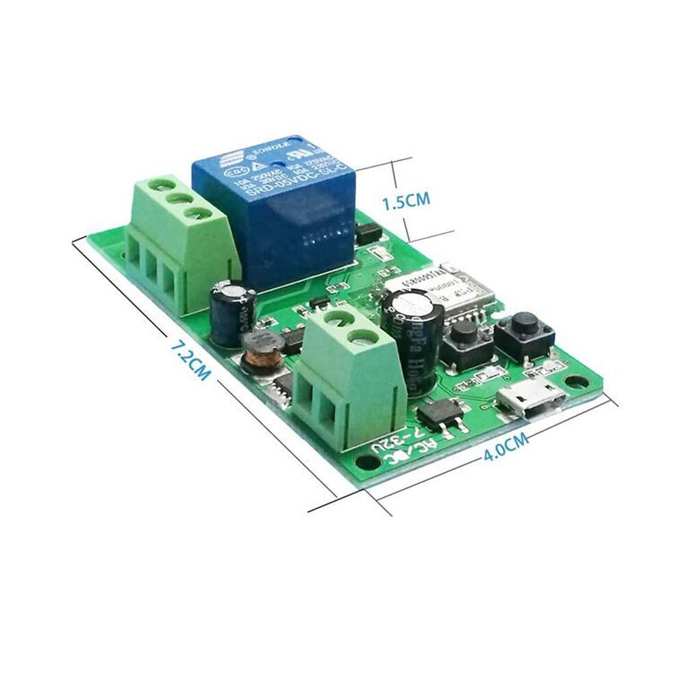 Dc 5V 7V-24V Klik De Zelfborgende Module Smart Wifi Schakelaar Relais Timer Draadloze remote Controler Alexa Google Thuis