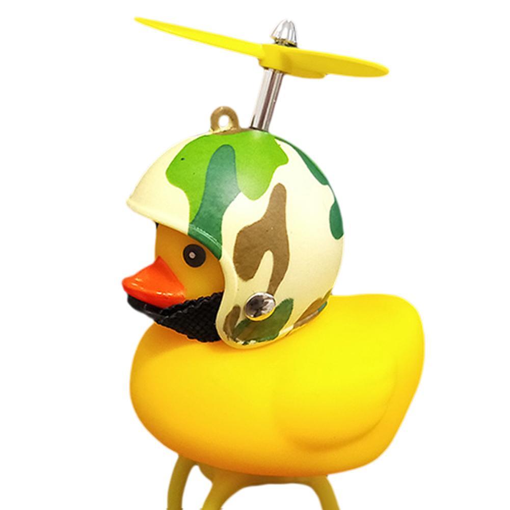 Petit canard jaune forme corne enfants adulte vélo lumière en caoutchouc canard jouet vélo cloche vélo décoration ornement: I