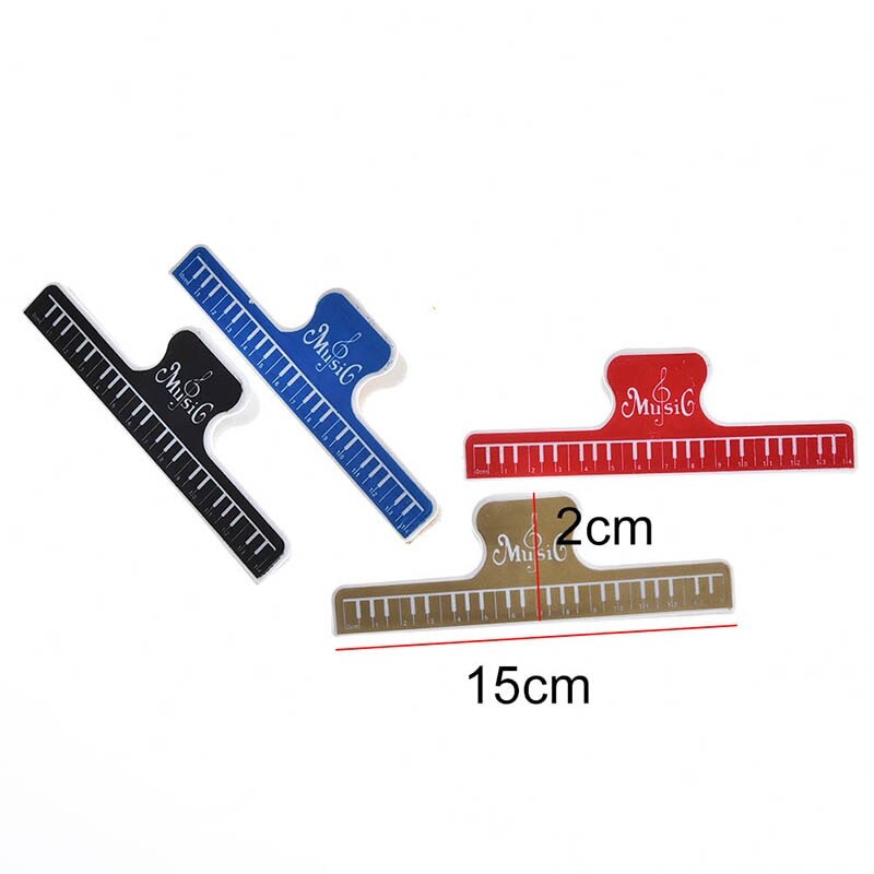 1PC 150mm x 20mm Clip de Note de livre Musical ABS Piano musique livre Page Clip clé triple Clip accessoires de musique