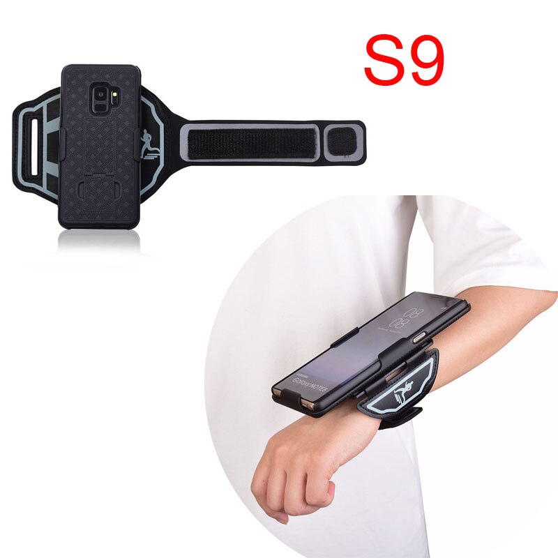 Sport Arm Band Wristband Case for Samsung Galaxy S9 S10+ S10 Plus S10E S10 5G Note 9 Note10 Cover Running Phone Holder Armband: Wristband For S9