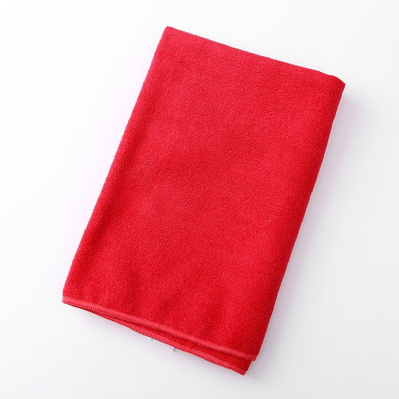 60 x 80cm hurtigtørrende mikrofiber blødt håndklæde til hunde hvalpe produkter til hunde varmt mat quilt badehåndklæde til kæledyr: Rødt håndklæde