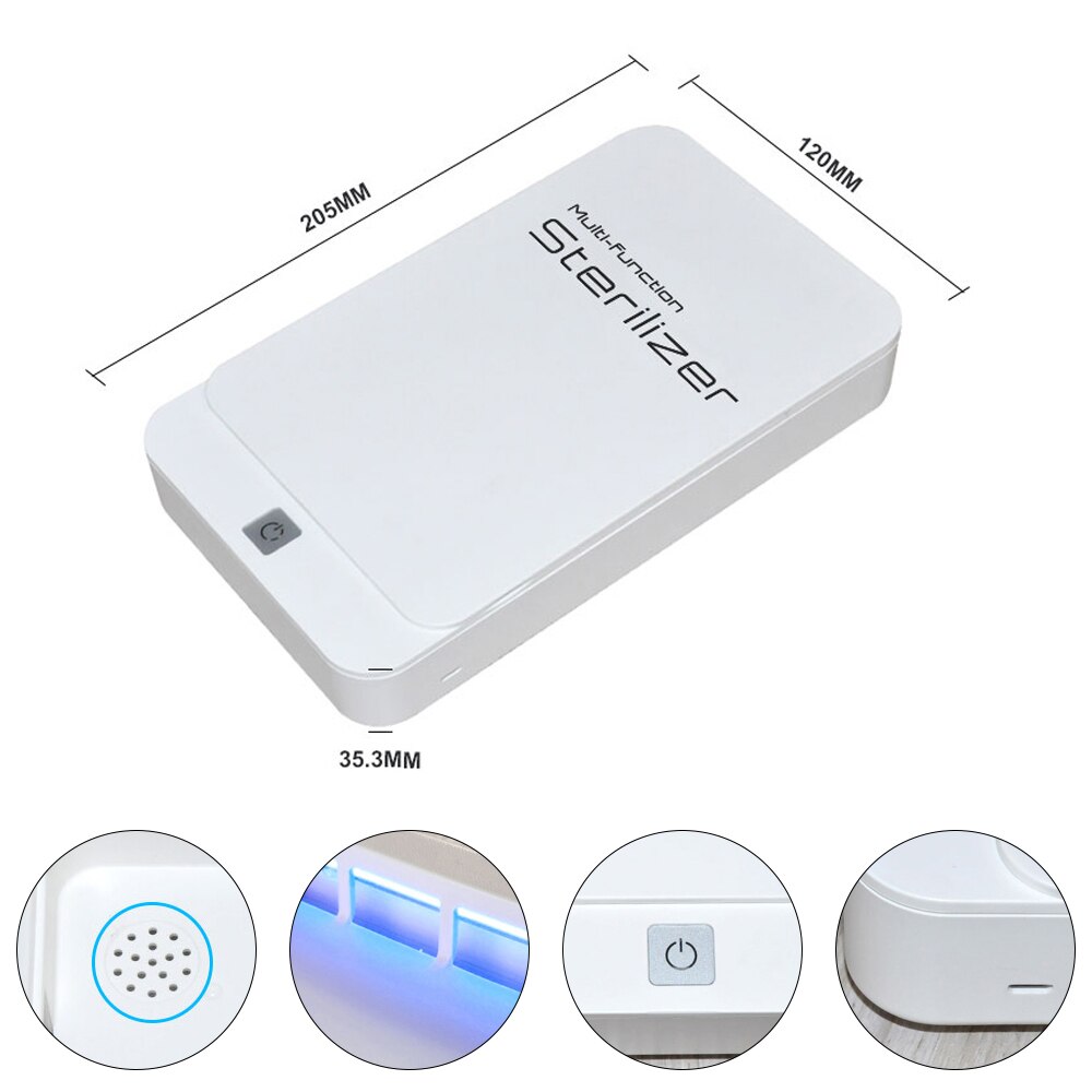 Disinfection Machine Portable UV Sterilizer Cellphone Disinfection Sterilizer Box Dual UV Lights For Small Ornaments Uvc Lights