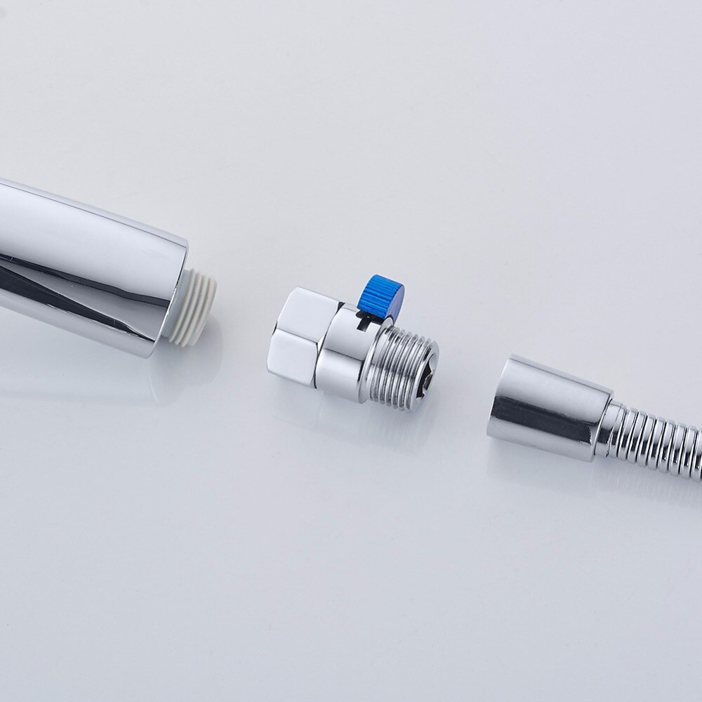 Copper Chrome Finished Shower Heads Fast Switching Through The Shut Off Valve Hose Flow Throttle Valve Seal