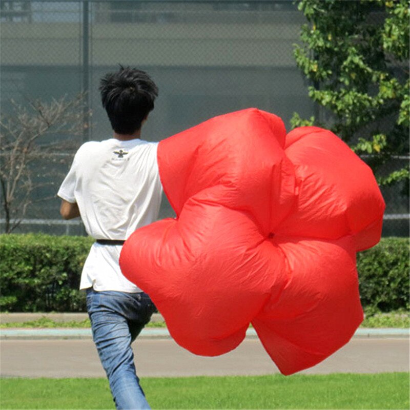 Outdoor Speed Training Running Drag Parachute Soccer Training Fitness Equipment Speed Drag Chute Physical Training Equipment: Red