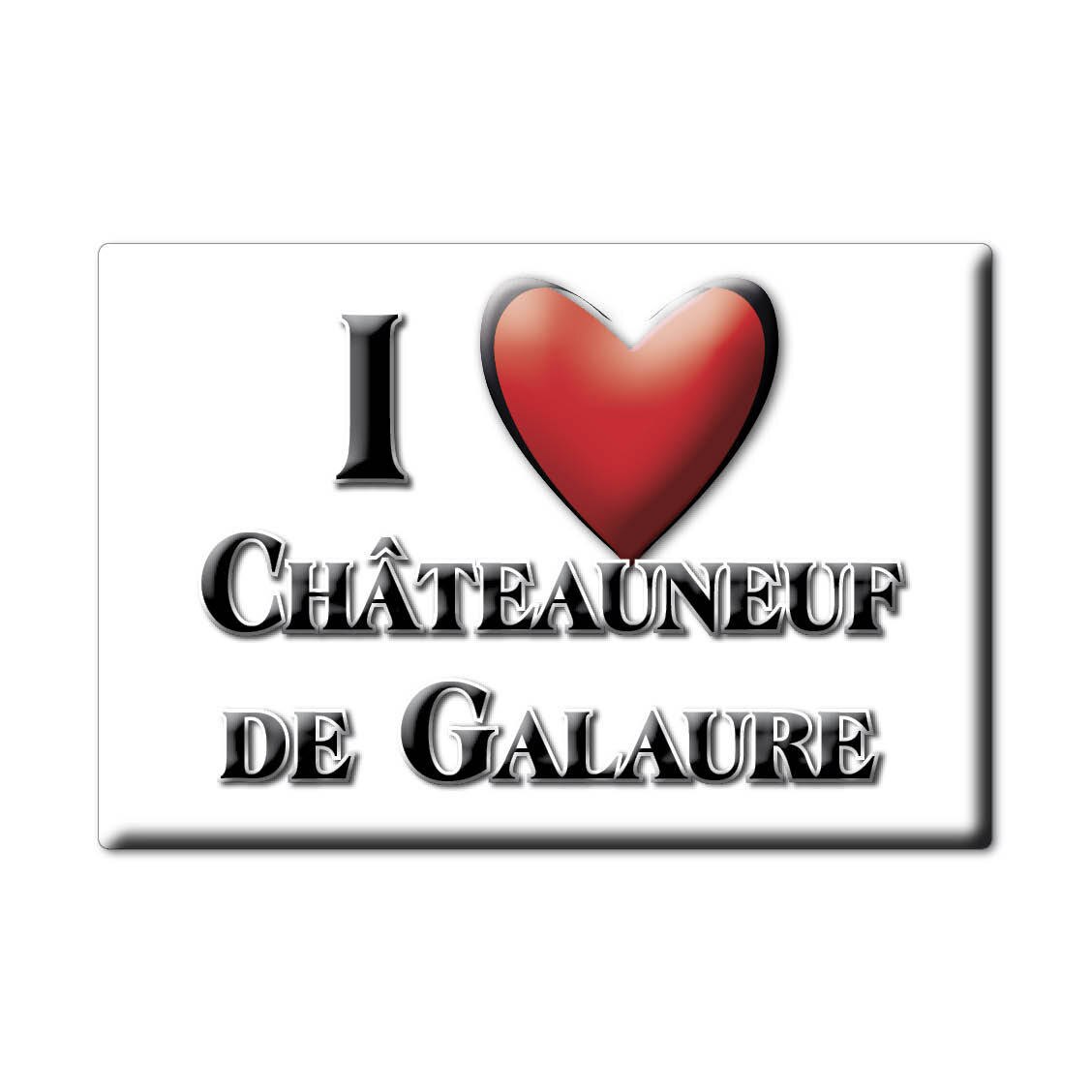 Châteauneuf De Galaure Magneet Magneet Bourgogne (26) Frankrijk Koelkastmagneet Souvenir Ik Liefde