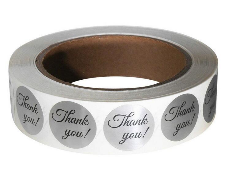 DHL or FEDEX 20 roll Round Gold Silver THANK YOU Stickers seal labels 500 Labels stickers Bicycle sticker: C