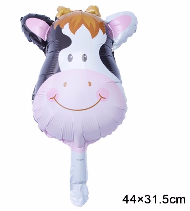 1 stücke Große Luftballons Tiere panda Fuchs Glücklich Geburtstag festival Dschungel Party Kinder Baby Dusche Dekorationen Helium Ballon: Cattle