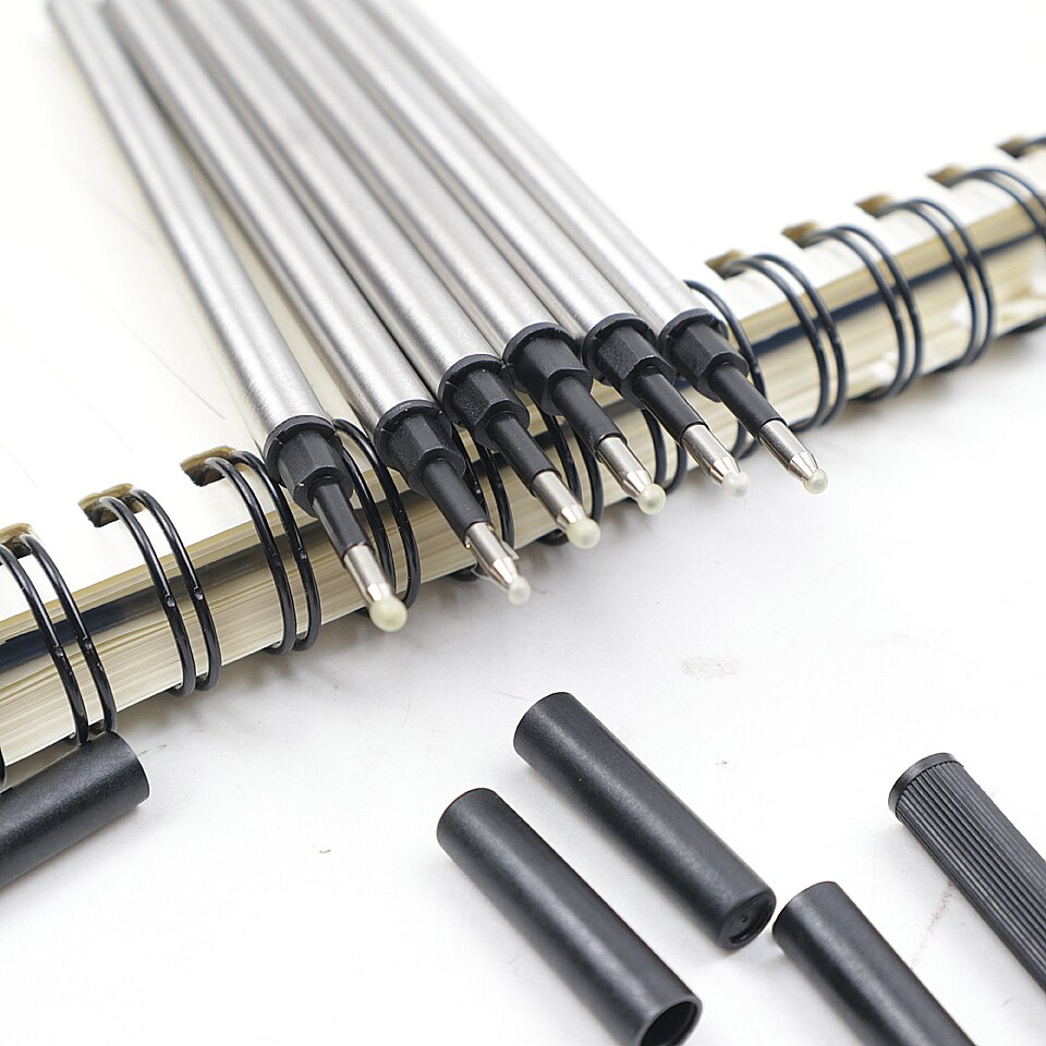 Metal Refills 0.7mm Black/Blue/Red ink for Roller Ballpoint Pen Business Pen Ball Pen Refills Office School Supply Stationery
