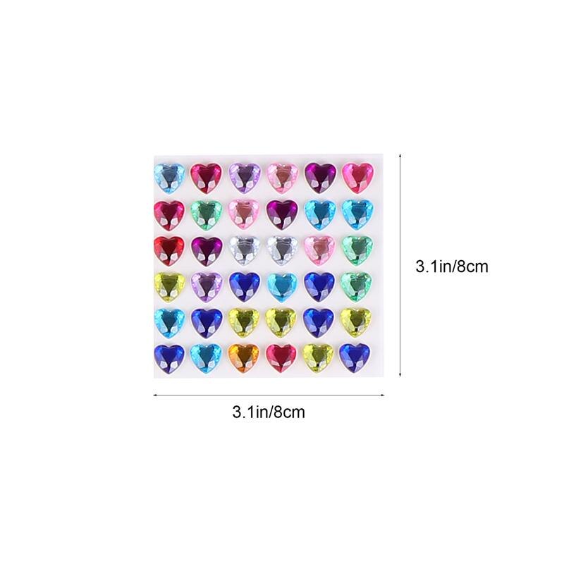 11 Sheets DIY Rhinestone Stickers Rhinestone Decals Acrylic Sticker for Kid