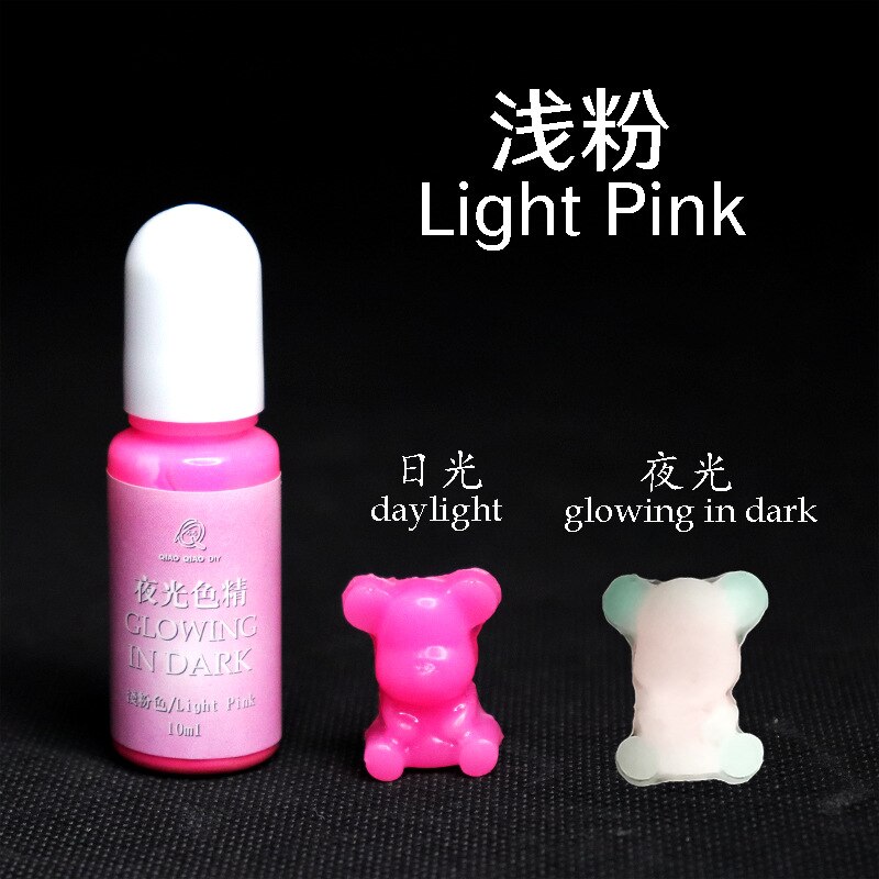 Luminous UV Resin Polarization Liquid Dye Resin Epoxy For DIY Jewelry Making Crafts Coloring Dye Colorant: light pink