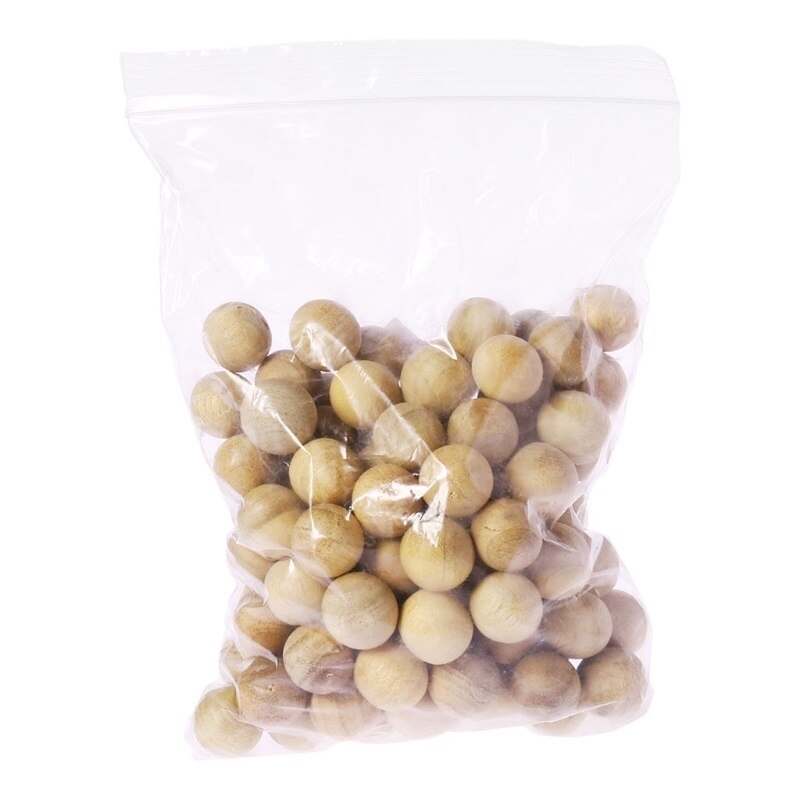 100Pcs Natural Cedar Wood Moth Balls Camphor Repellent Wardrobe Clothes Drawer: Default Title