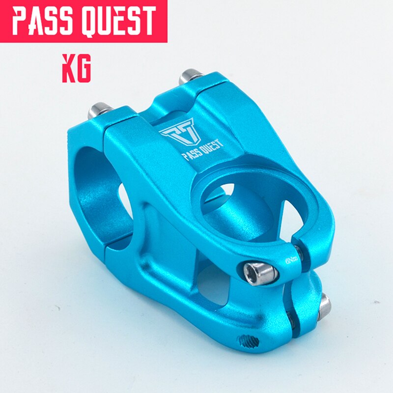 PASS QUEST bicycle stem 31.8mm MTB mountain bike stems handlebar DH AM FR ENDURO 0 degree 28.6mm short 40mm ultralight 143g blue