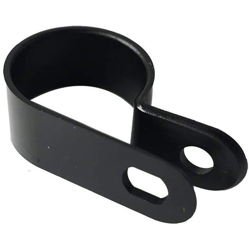 210 Pcs Plastic Cable Clamp Black Nylon Screws, R-Type Cable Wire Clip Clamp Fasteners for Wire Management