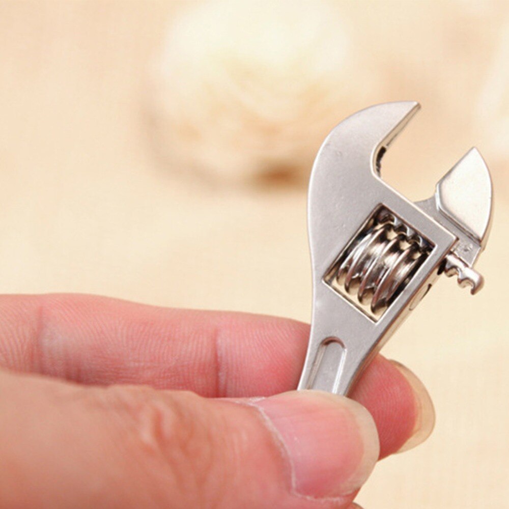 ¡Producto en oferta! Mini llave inglesa de Metal ajustable, llavero con anilla, llavero de , de