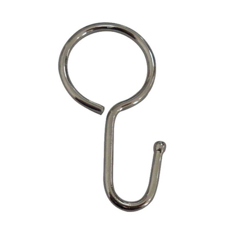 Anneaux pour rideaux avec crochets, accessoires pour rideaux, 100 pièces: satin nickel
