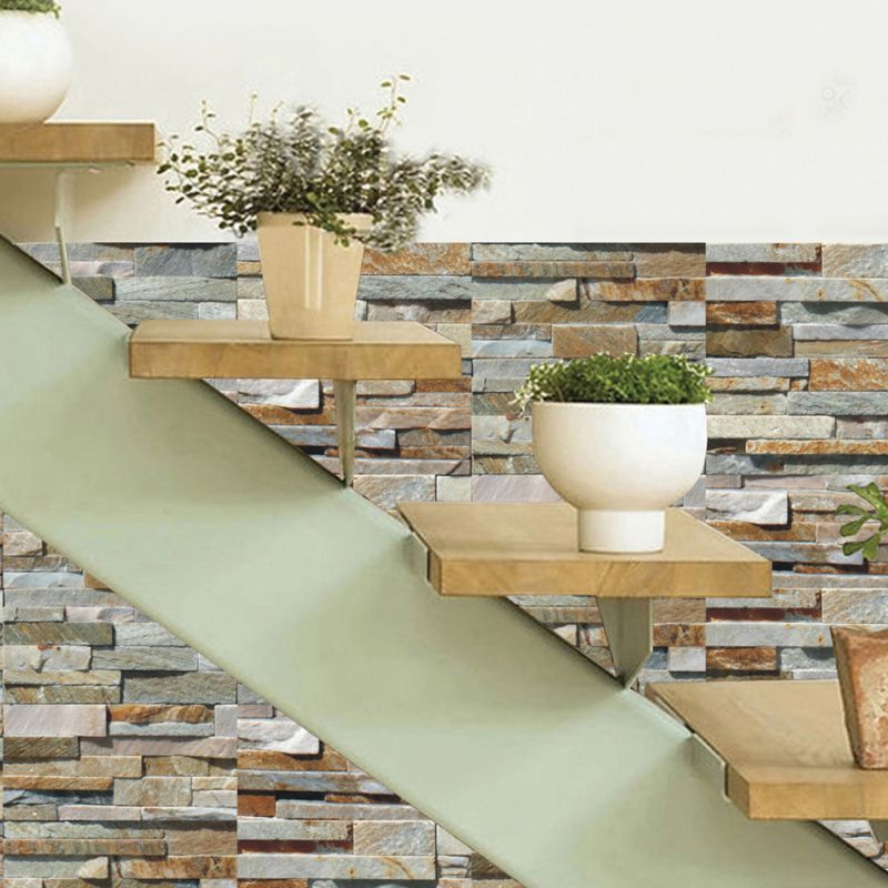 Stick Tile For Kitchen Backsplash, 7.8x3.9 Inches Premium Anti Mold Kitchen Backsplash Peel And Stick Tile,Stone Pattern