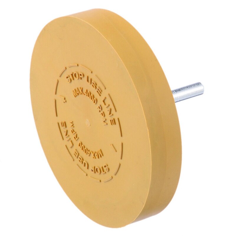 2Set Heavy Duty Pinstripe Car Decal Rubber Eraser Wheel Pad Sticker Removal Tool, 100mm & 90mm