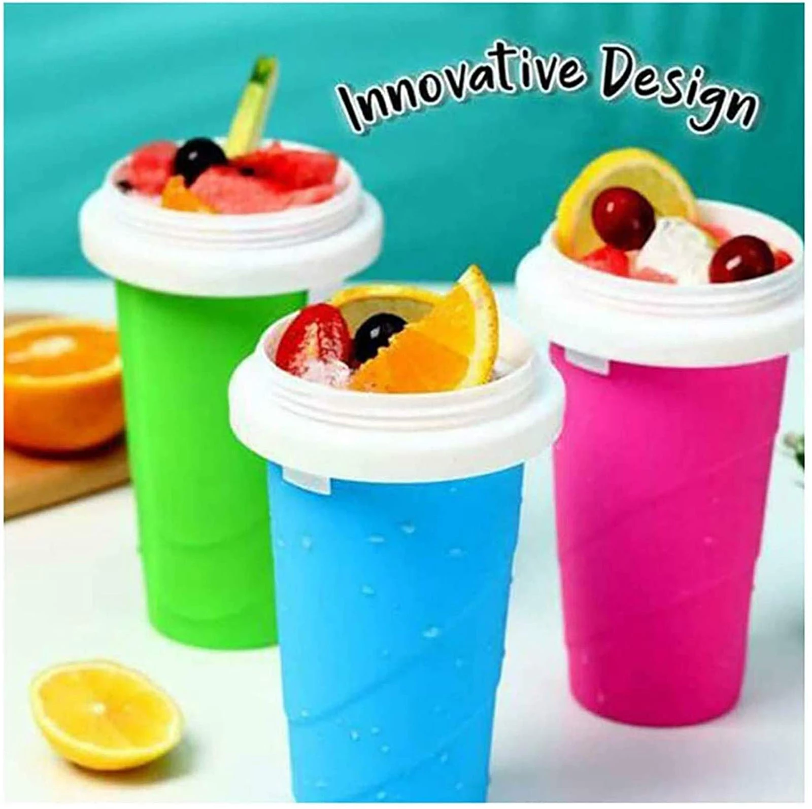 Quick-Frozen Smoothies Nieuw Duurzaam Slush Ijs Maker Squeeze Slush Quick Koeling Cup Milkshake Fles Smoothie Cup