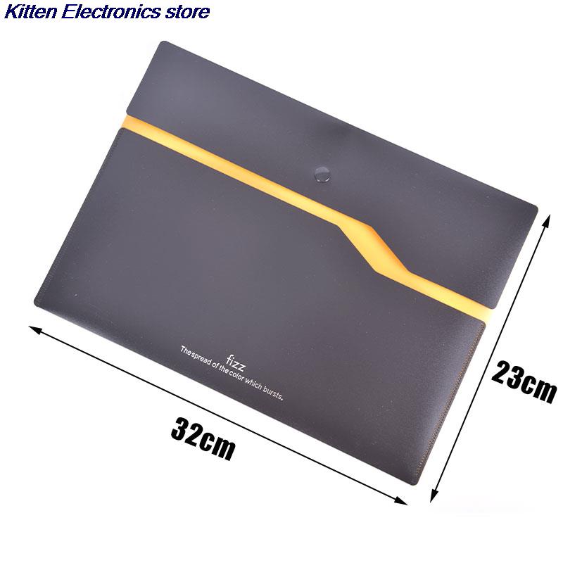 1PC Filing Product A4 File Folder Office Desk Organizer 2-layer File Bag Office Supplies