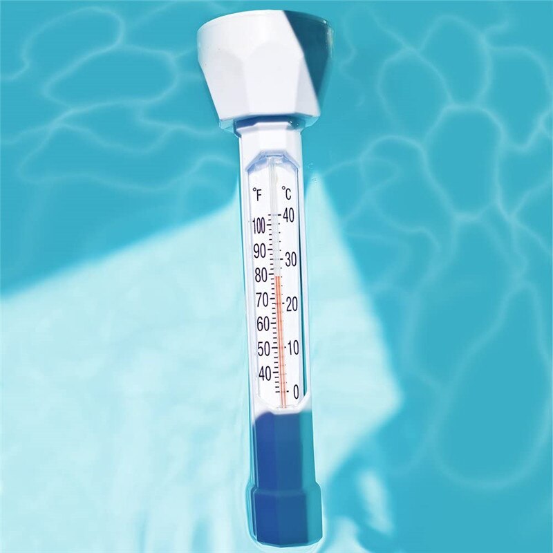 Outdoor indoor swimming pool temperature glass thermometer easy use
