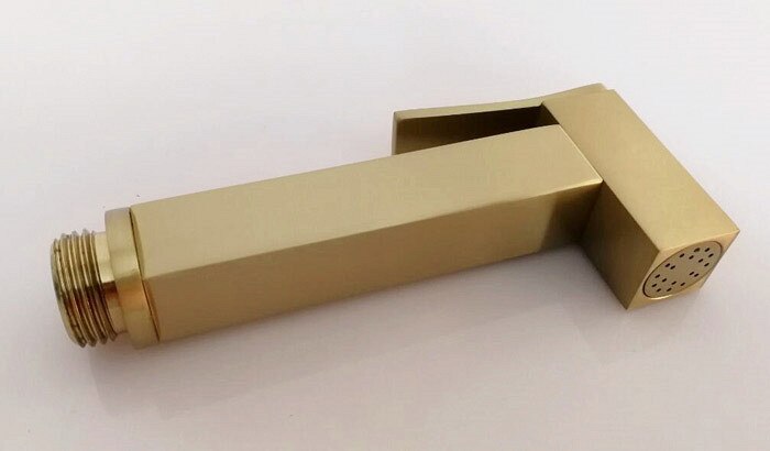 Bidet Armaturen Gebürstet Gold Zauberstab Kaltem Wasser Wc Ecke Ventil Handheld Hygienische Dusche Kopf Waschen Auto Haustier Spritzgerät Airbrush Wasserhähne: nur Spritzgerät