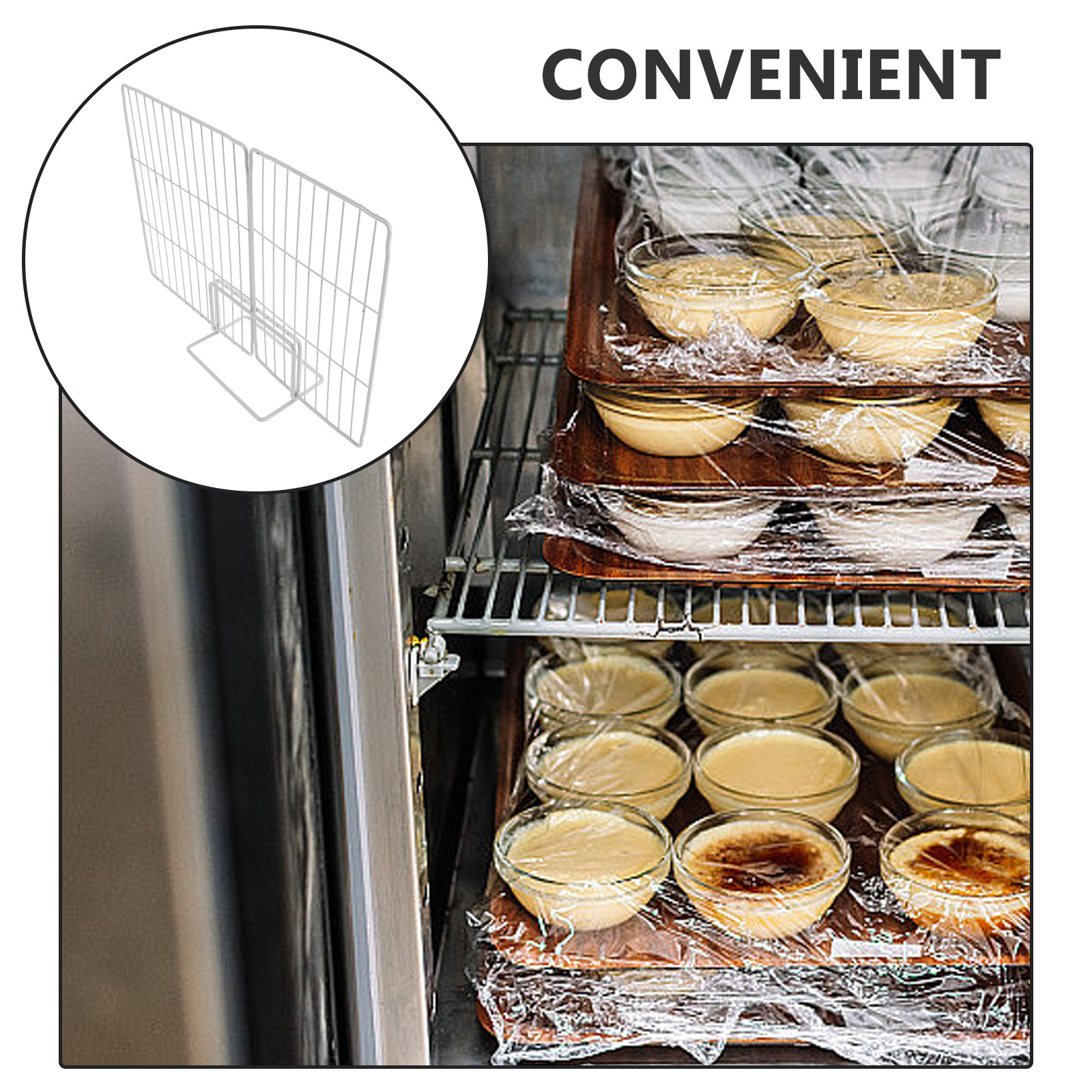 Partición de congelador, divisor de alambre de hierro, separación efectiva del espacio, malla ventilada, fácil instalación, limpieza, suministro de refrigerador, cofre