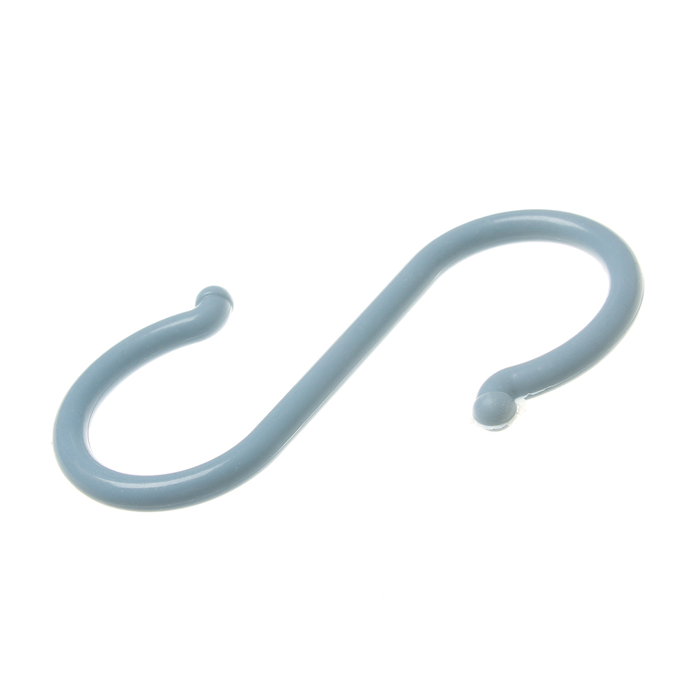 4 stuks/set duurzame gratis ponsbare s-vormige haakhangerhaken abs dubbelzijdige ronde multifunctionele zware clips huishoudelijk gereedschap