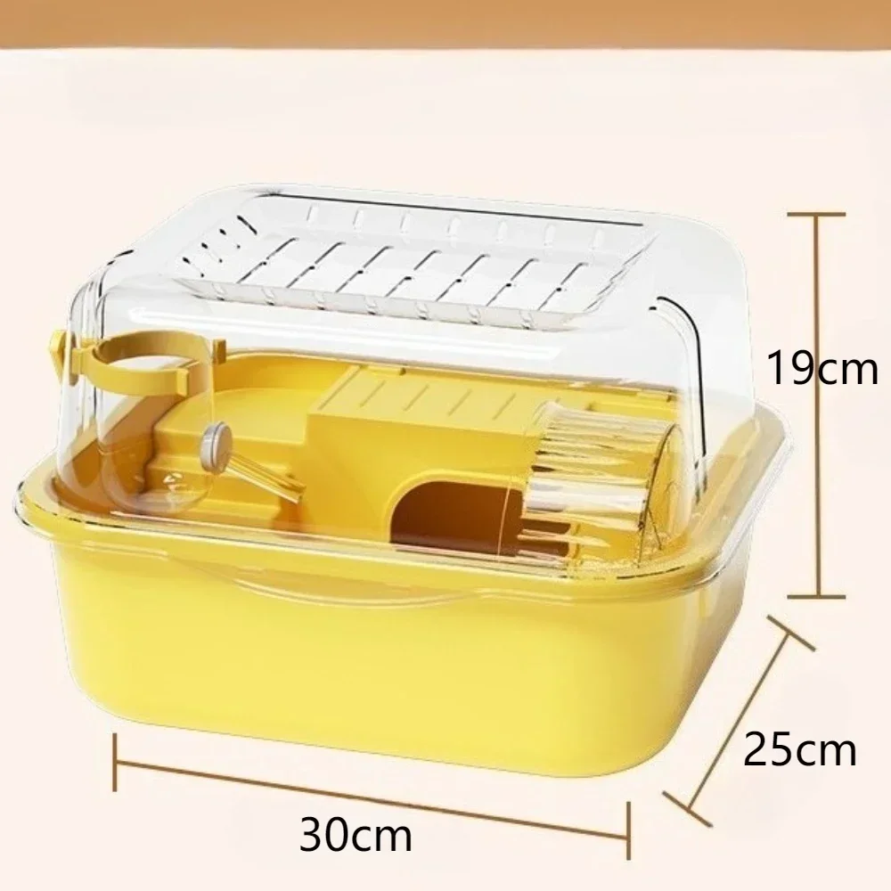 Gabbia per piccoli animali per criceti, topi, gerbilli - habitat con ruota per esercizi Tubi Capanna - Casa portatile per animali domestici per topo, ratto, roditore