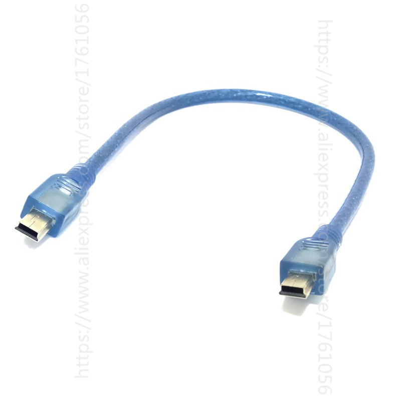 5Pin Mini USB Kabel Mini B Male naar Male M/M Extension Data Lijn Blauw