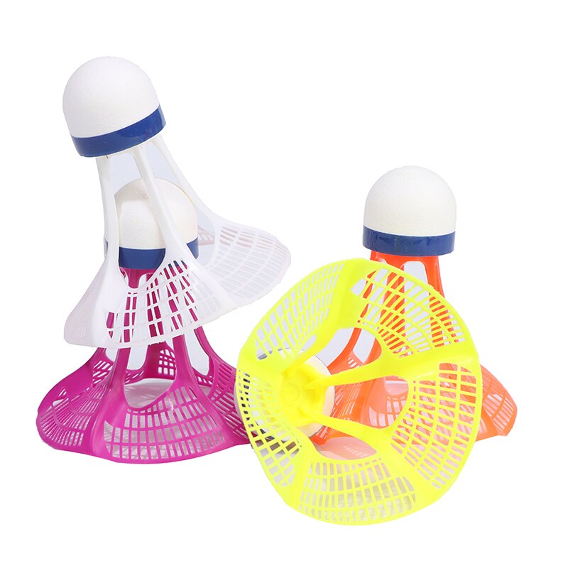 Original airshuttle utomhus badminton airshuttle plastboll nylon fjäderboll boll stabil motstånd 3 st / förpackning