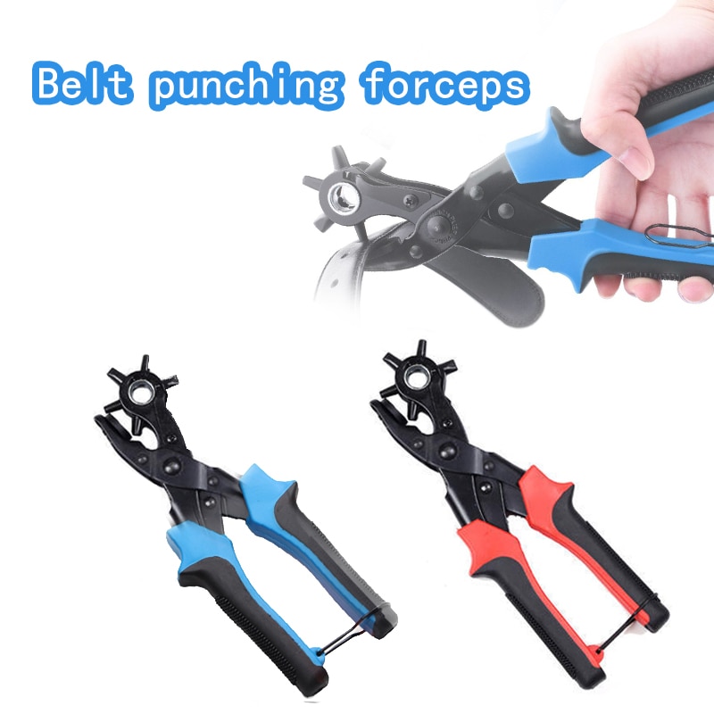 Eyelet and Eyelet Puncher Tool Scrapbook Kit DIY Manual Tools Kit Belt Hole Punch Plier Set for Belts Watch Bands Straps DIY