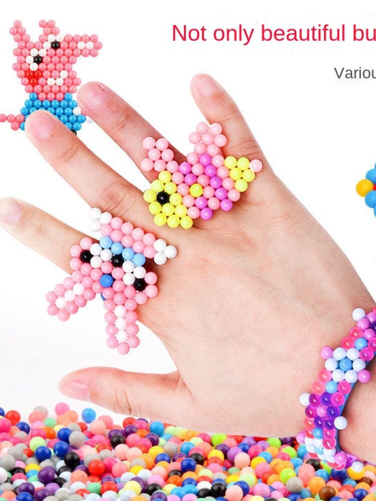 Magic Water Mist Magic Beads Handmade Diy Girls&#39; Water-soluble Beads Early Education Children&#39;s Educational Toy