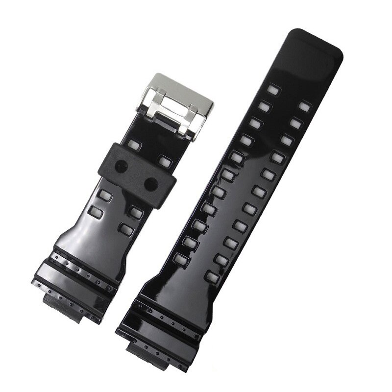 Watch Accessories Rubber Strap Men's Pin Buckle Resin Watch Strap Suitable for Casio G-shock GD120 GA100 GA110 GW8900 watch band: 4