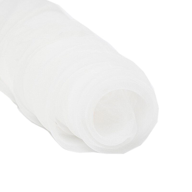 10M White Wedding Party Aisle Runner Rug Organza Fabric Bolt Sheer Table Swag DIY Event Stairs Bow Decoration