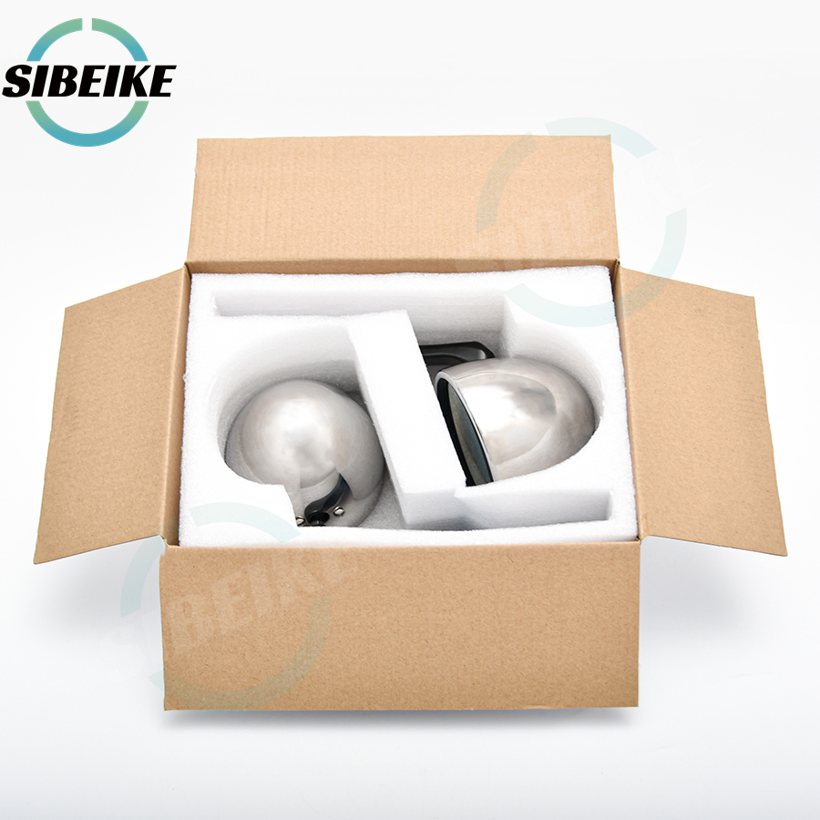 Espejo retrovisor Universal para coche, espejo lateral clásico Vintage, Color cromado, Retro, 1 par